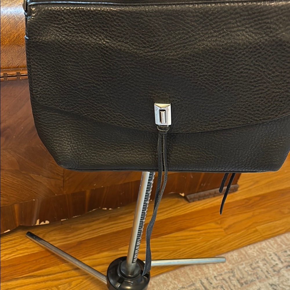 Rebecca Minkoff Black Messenger Bag Sleek Professional Design